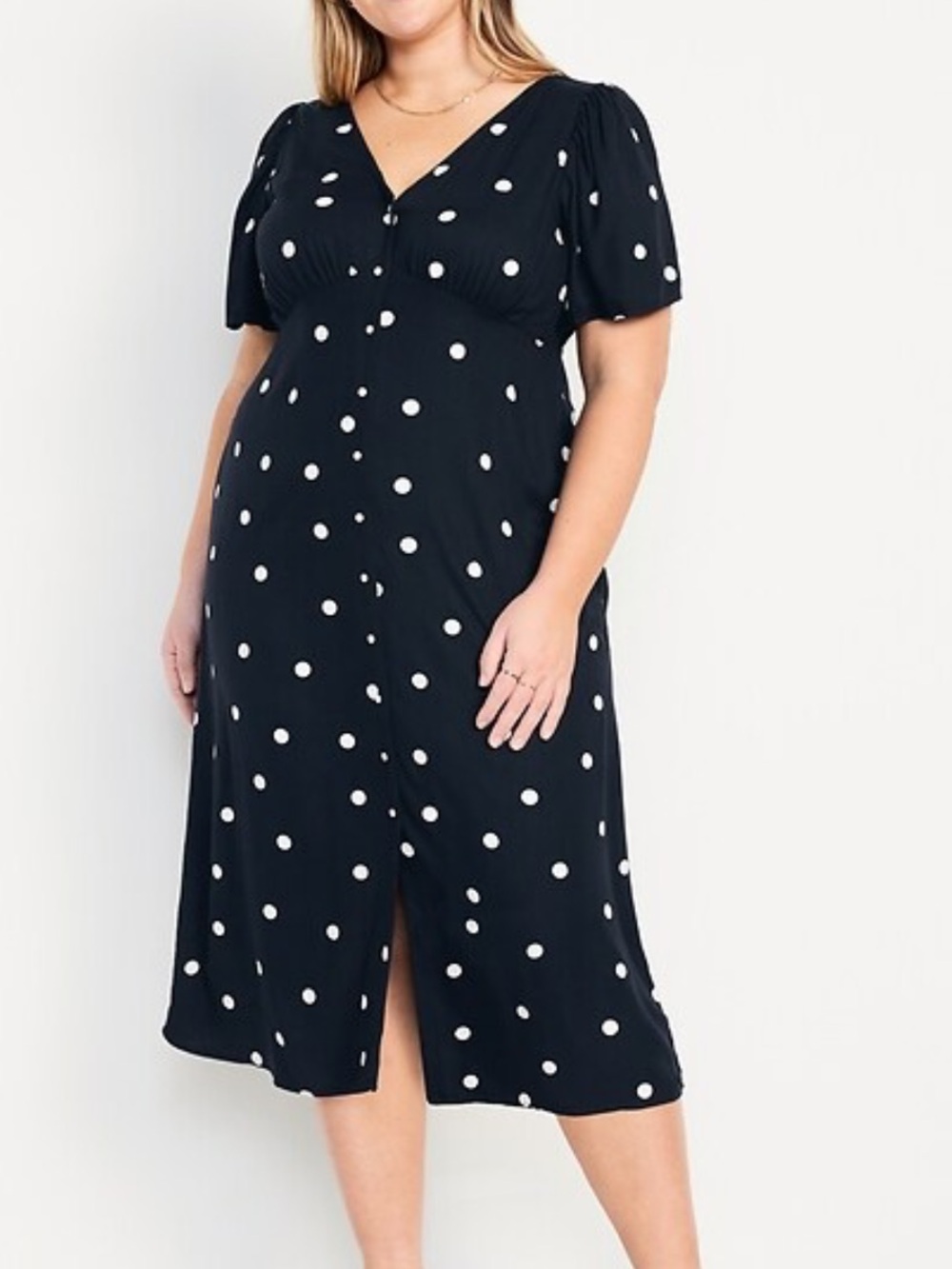 Old Navy Polka dot midi‎ dress size M